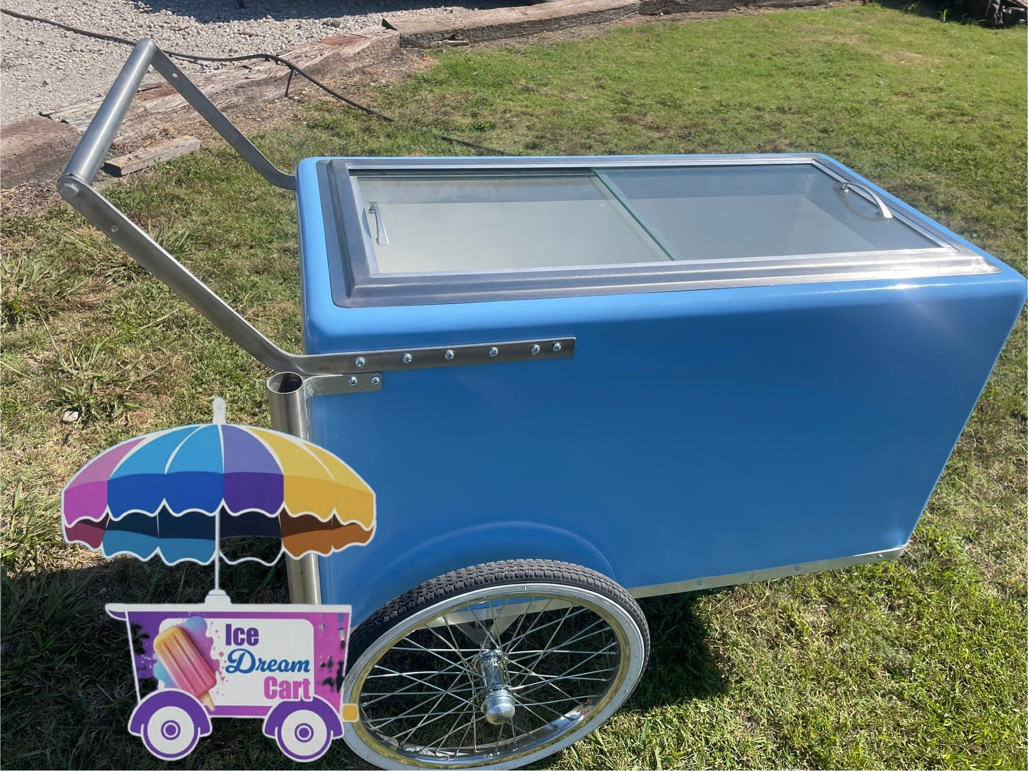 Sliding Door Add-On | Upgrade for Ice Cream Carts & Paletero Carts